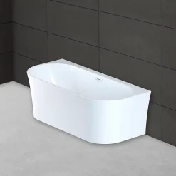 Baignoire Îlot|Spalina Baignoire semi-îlot murale Ruby 170x80 cm, by