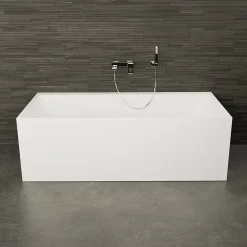 Baignoire Îlot|Spalina Baignoire semi-îlot murale COBALT L.170 x l.75 cm, by