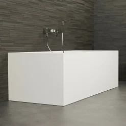 Baignoire Îlot|Spalina Baignoire semi-îlot murale COBALT L.170 x l.75 cm, by