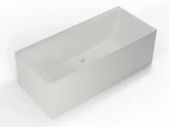 Baignoire Îlot|Spalina Baignoire semi-îlot murale COBALT L.170 x l.75 cm, by