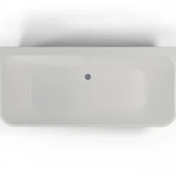 Spalina Baignoire semi-îlot murale Mint 180x81 cm, grise et blanche, By