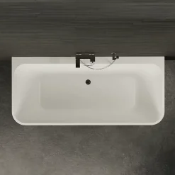 Spalina Baignoire semi-îlot murale Mint 170, blanc, 170x81 cm, by
