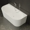 Spalina Baignoire semi-îlot murale Naos, blanc, 170x80 cm, by