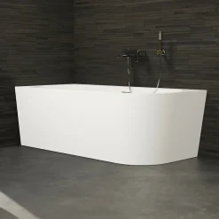 Spalina Baignoire semi-îlot murale CAPRI Gauche 170x76cm, by