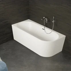 Spalina Baignoire semi-îlot murale CAPRI Gauche 170x76cm, by
