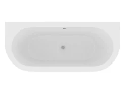Vente-unique Baignoire semi-îlot retro avec pieds d'aigle- 190 L - 170 x 74 x 62 cm - Blanche - Acrylique - SPARUS