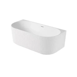 Mob-In Baignoire STRIA murale striée acrylique blanche 170cm