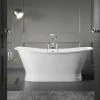 Baignoire Îlot|Rogier & Mothes Baignoire sur socle en fonte emaillee COVENTRY Blanche 173 cm Peinture blanche (baignoire et socle)