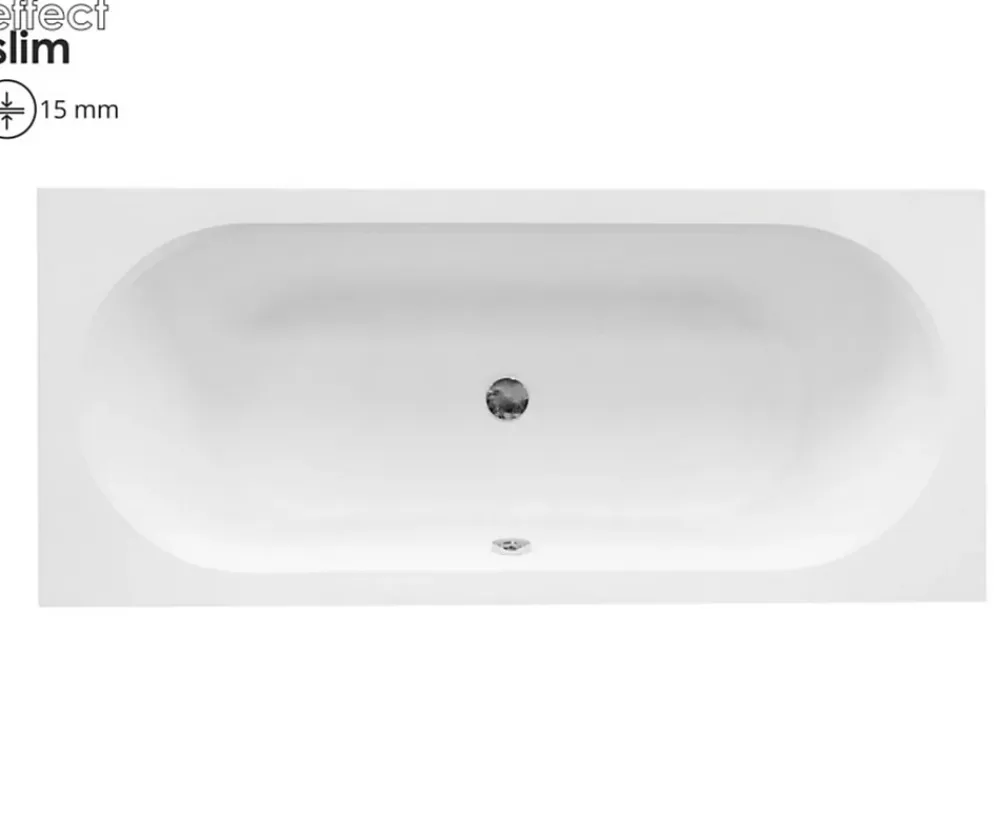Baignoire Droite|Azura Home Design Baignoire VITAL slim cm - 150cm