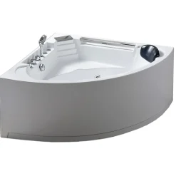 Baignoire Balnéo|Eliteshopping Bain à remous blanc pour 1 personne 135 X 135 cm 6 jets Sage