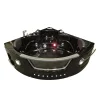 Baignoire Balnéo|Eliteshopping Bain à remous noir 150 x 150 cm Chromothérapie 12 jets Papaver