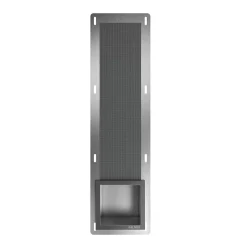 Balneo - range-papier toilette mural encastré WALL-BOX PAPER 3 Gun Metal gris - compartiment de salle de bain intégré dans le mur
