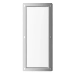 Etagère Salle De Bains|Balneo Armoire encastrée pour brosse WC gauche verre blanc 53,2cm