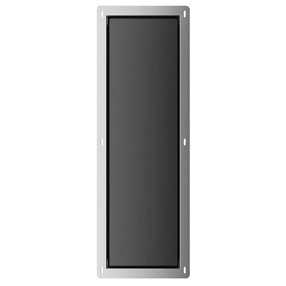 Balneo Armoire encastrée pour brosse WC gauche verre noir 68,2 cm