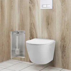 Balneo Armoire encastrée sous carrelage pour brosse WC gauche 53,2cm