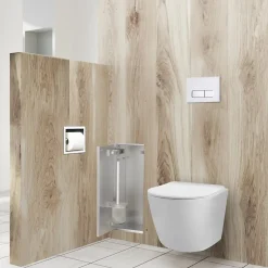 Balneo Armoire encastrée sous carrelage pour brosse WC gauche 53,2cm
