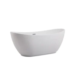 Baignoire Îlot|Balneo Baignoire autoportante 170x72cm, accessoires inox, Acrylique thermoformé 3.5mm, avec pieds réglables, PARMA