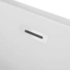 Balneo Baignoire semi-îlot Murale 170x80cm droite, accessoires blanc, Acrylique thermoformé 3.5mm, avec pieds réglables, AVOLA