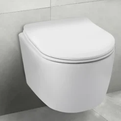 Balneo Cuvette WC suspendue LUXA blanche Tornado avec abattant à fermeture ralentie