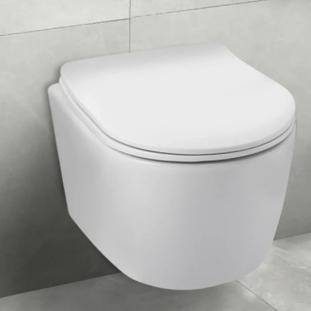 Balneo Cuvette WC suspendue LUXA blanche Tornado avec abattant à fermeture ralentie