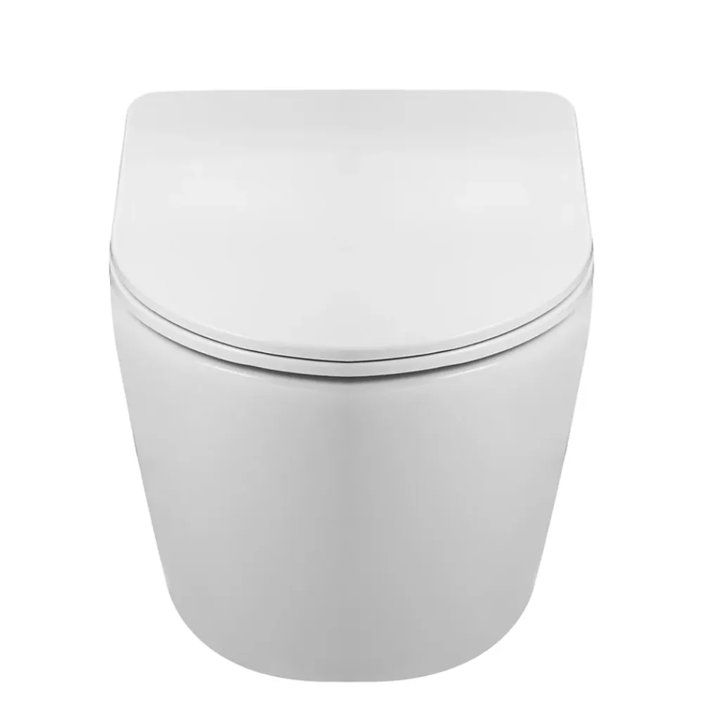 Balneo Cuvette WC suspendue LUXA blanche Tornado avec abattant à fermeture ralentie