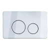 Wc Suspendu|Balneo Plaque de commande WC OXO chrome - plaque encastrée pour bâti-support - double touche 2 fonctions