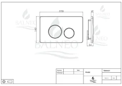 Wc Suspendu|Balneo Plaque de commande WC OXO chrome - plaque encastrée pour bâti-support - double touche 2 fonctions