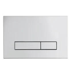 Wc Suspendu|Balneo Plaque de commande WC LXO chrome - plaque encastrée pour bâti-support - double touche 2 fonctions