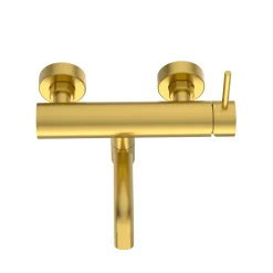 Robinet De Baignoire|Balneo Robinet de baignoire or Acier inoxydable - Mitigeur mural pour baignoire CASCADE
