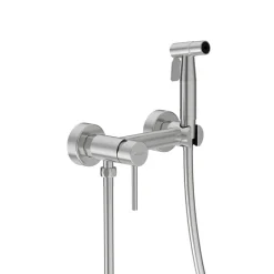 Robinet De Bidet|Balneo Robinet de bidet argent brossé Acier inoxydable - Mitigeur de bidet CASCADE