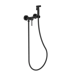 Robinet De Bidet|Balneo Robinet de bidet noir Acier inoxydable - Mitigeur de bidet CASCADE