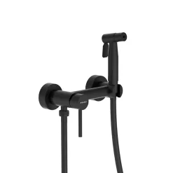 Robinet De Bidet|Balneo Robinet de bidet noir Acier inoxydable - Mitigeur de bidet CASCADE