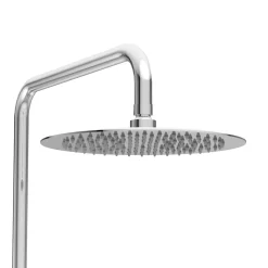 Balneo Système de douche avec pommeau de pluie argent Acier inoxydable - Mitigeur de douche avec douchette CASCADE CHROME