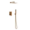 Colonne De Douche Mécanique|Balneo Système de douche avec pommeau de pluie cuivre Acier inoxydable - Mitigeur de douche avec douchette CASCADE