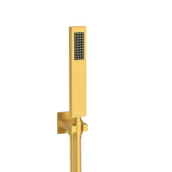 Balneo Système de douche avec pommeau de pluie or Acier inoxydable - Mitigeur de douche avec douchette CASCADE
