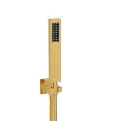 Colonne De Douche Mécanique|Balneo Système de douche avec pommeau de pluie or brillant Acier inoxydable - Mitigeur de douche avec douchette CASCADE