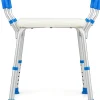 Siège De Douche|Giantex Banc de Douche à 2 Niveaux en HDPE, Tabouret de Bain Imperméable, pour Intérieur et Extérieur Salle de Bain, Entrée, Balcon, Bleu