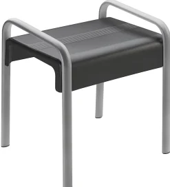 Godonnier Banc de douche gris avec poignées