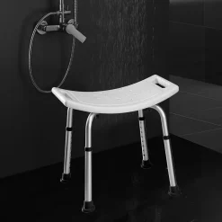 Kibath Banquette carrée avec finition BLANC mat en ABS