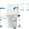 Giantex Barre appui pour toilettes pour personnes âgées avec hauteur largeur sangle réglables pour personnes âgées handicapées