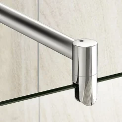 Pommeau De Douche, Flexible Et Barre De Douche|AICA Sanitaire Barre cylindrique stabilisatrice 70-120 cm alu chrome - Verre 6-10 mm
