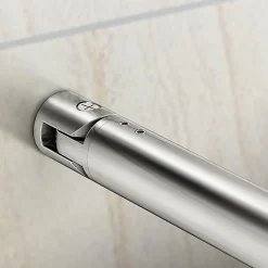 Pommeau De Douche, Flexible Et Barre De Douche|AICA Sanitaire Barre cylindrique stabilisatrice 70-120 cm alu chrome - Verre 6-10 mm