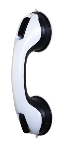 Barre D'Appui|Godonnier Barre d'appui à ventouse, adaptée aux PMR, blanc et noir,
