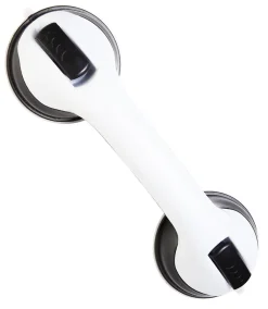 Barre D'Appui|Godonnier Barre d'appui à ventouse, adaptée aux PMR, blanc et noir,