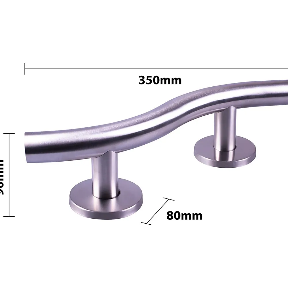Barre D'Appui|Aidapt Barre d'appui VY477P - incurvée de luxe en acier inoxydable au fini polie