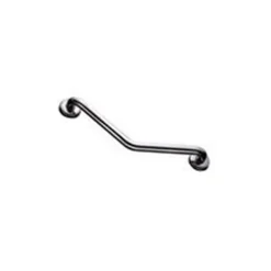 Barre D'Appui|AKW Barre d'appui coudée 135 degrés verticale ou horizontale en inox poli - 2 points de fixation