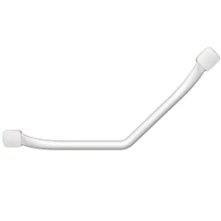 Barre D'Appui|Godonnier Barre d'appui coudée en acier blanc mat Essentiels Plus 60,9 cm