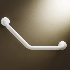 Godonnier Barre d'appui coudée en aluminium blanc 135°