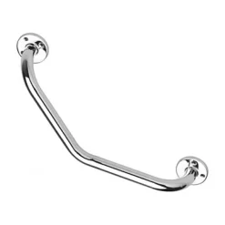 Barre D'Appui|Godonnier Barre d'appui coudée en laiton chromé 40 cm