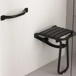 Barre D'Appui|Godonnier Barre d'appui droite en acier noir mat Essentiels Plus 42,3 cm